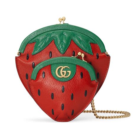 pouch bag gucci|gucci bag with strawberry charm.